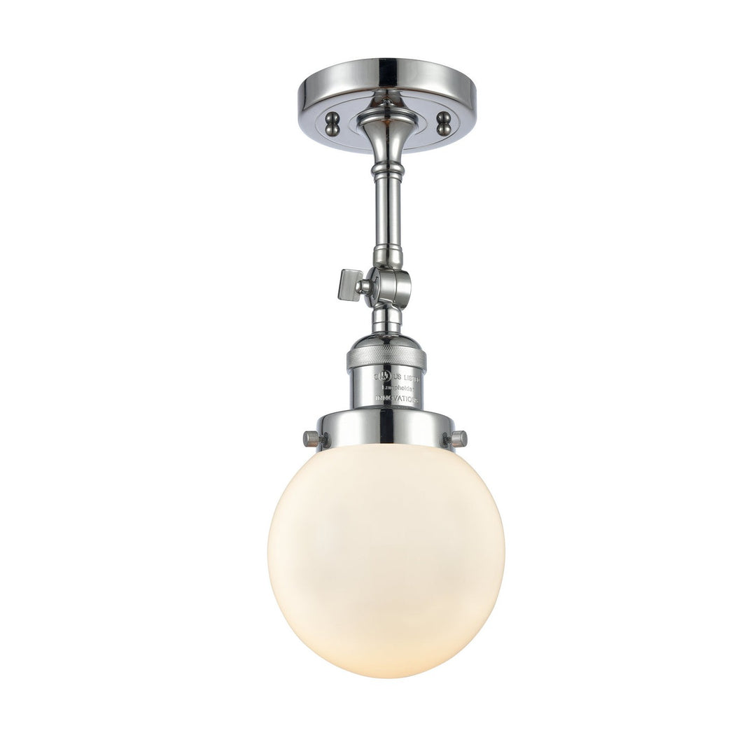Innovations Franklin Restoration 201F-PC-G201-6-LED Ceiling Light - Polished Chrome