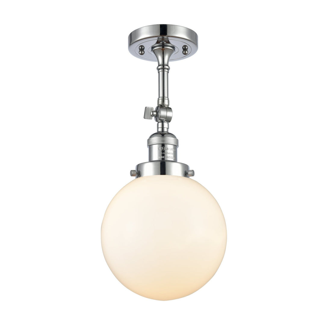 Innovations Franklin Restoration 201F-PC-G201-8-LED Ceiling Light - Polished Chrome