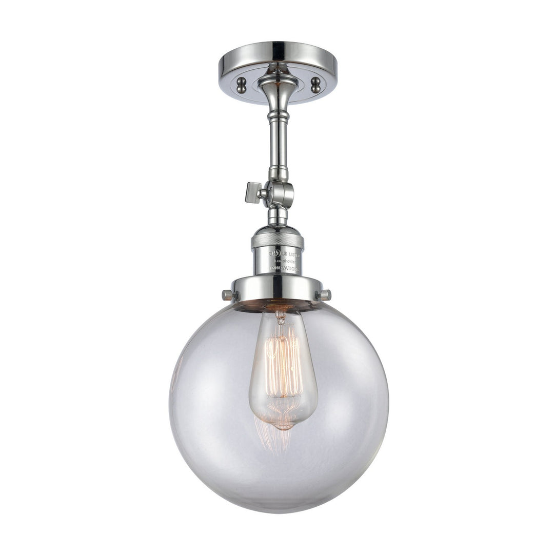 Innovations Franklin Restoration 201F-PC-G202-8-LED Ceiling Light - Polished Chrome