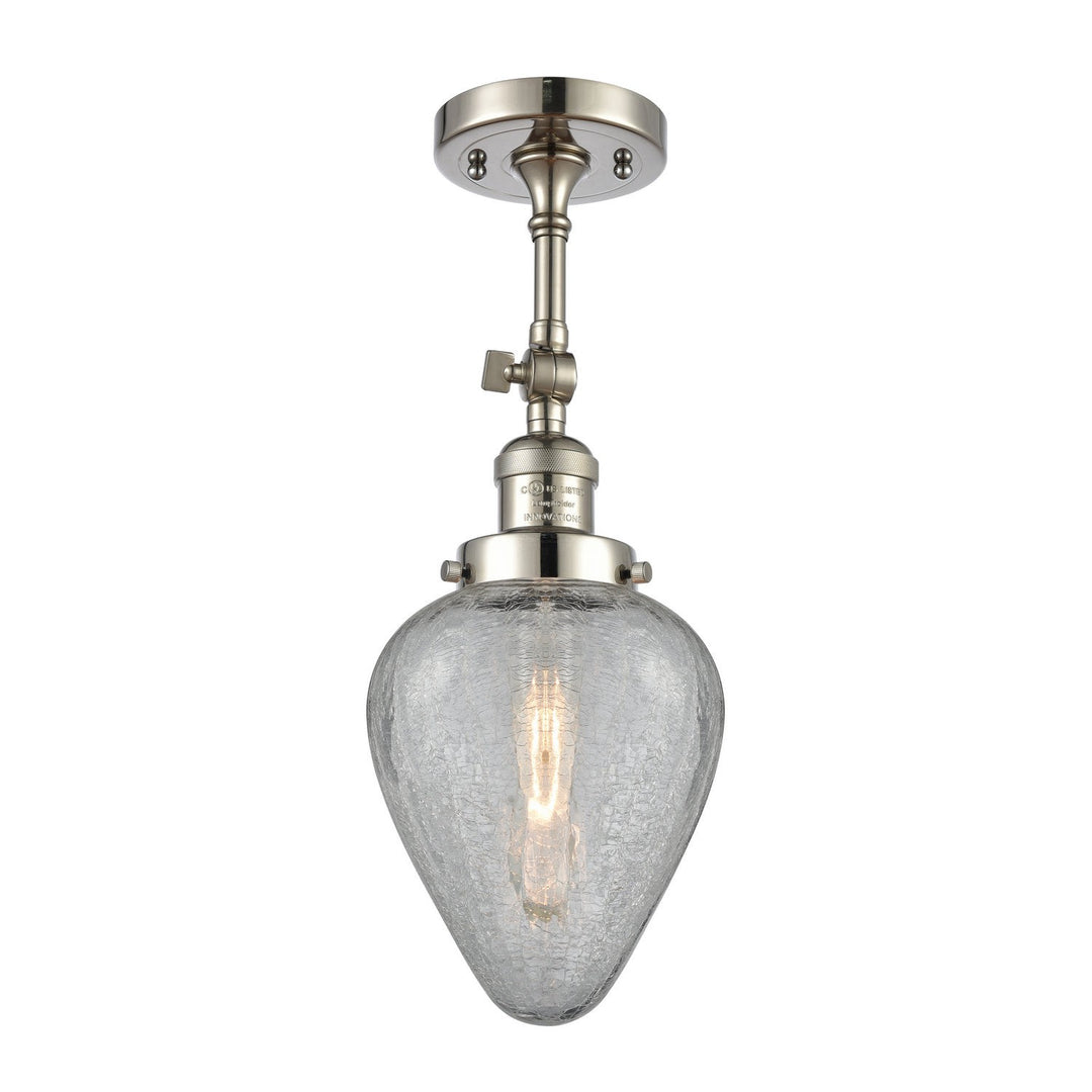 Innovations Franklin Restoration 201F-PN-G165-LED Ceiling Light - Polished Nickel