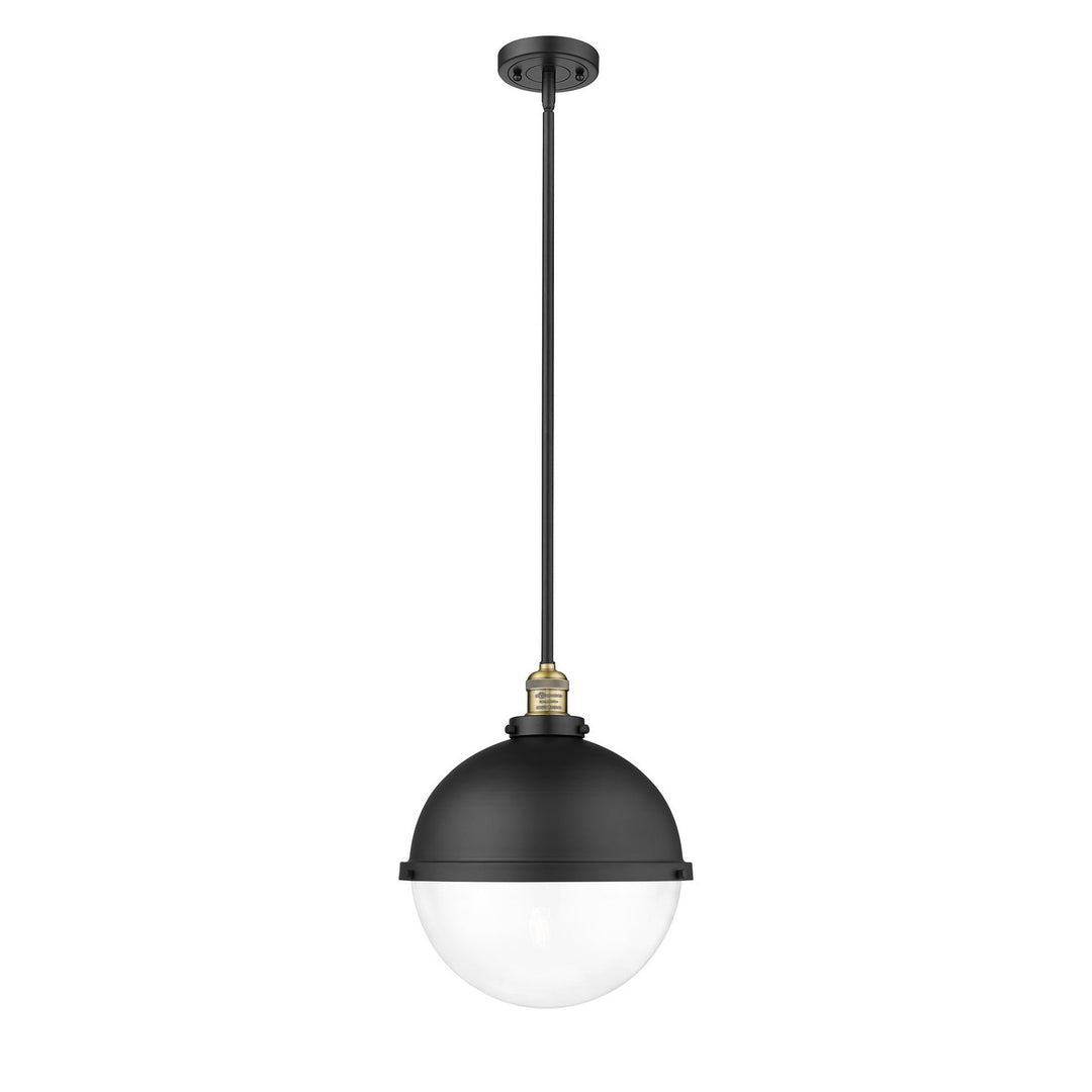 Innovations Franklin Restoration 201S-BAB-HFS-122-BK-LED Pendant Light - Black Antique Brass