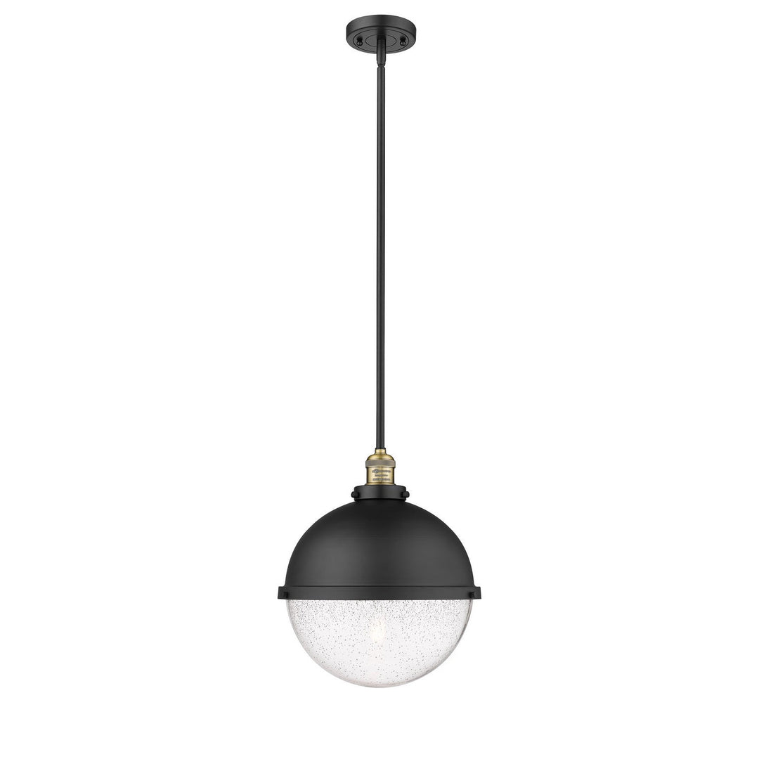 Innovations Franklin Restoration 201S-BAB-HFS-124-BK Pendant Light - Black Antique Brass