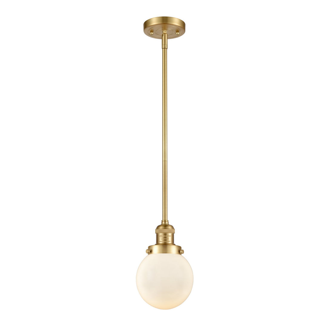 Innovations Franklin Restoration 201S-SG-G201-6-LED Pendant Light - Satin Gold