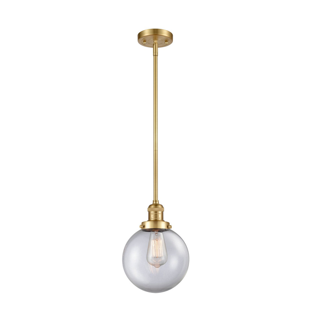 Innovations Franklin Restoration 201S-SG-G202-8-LED Pendant Light - Satin Gold