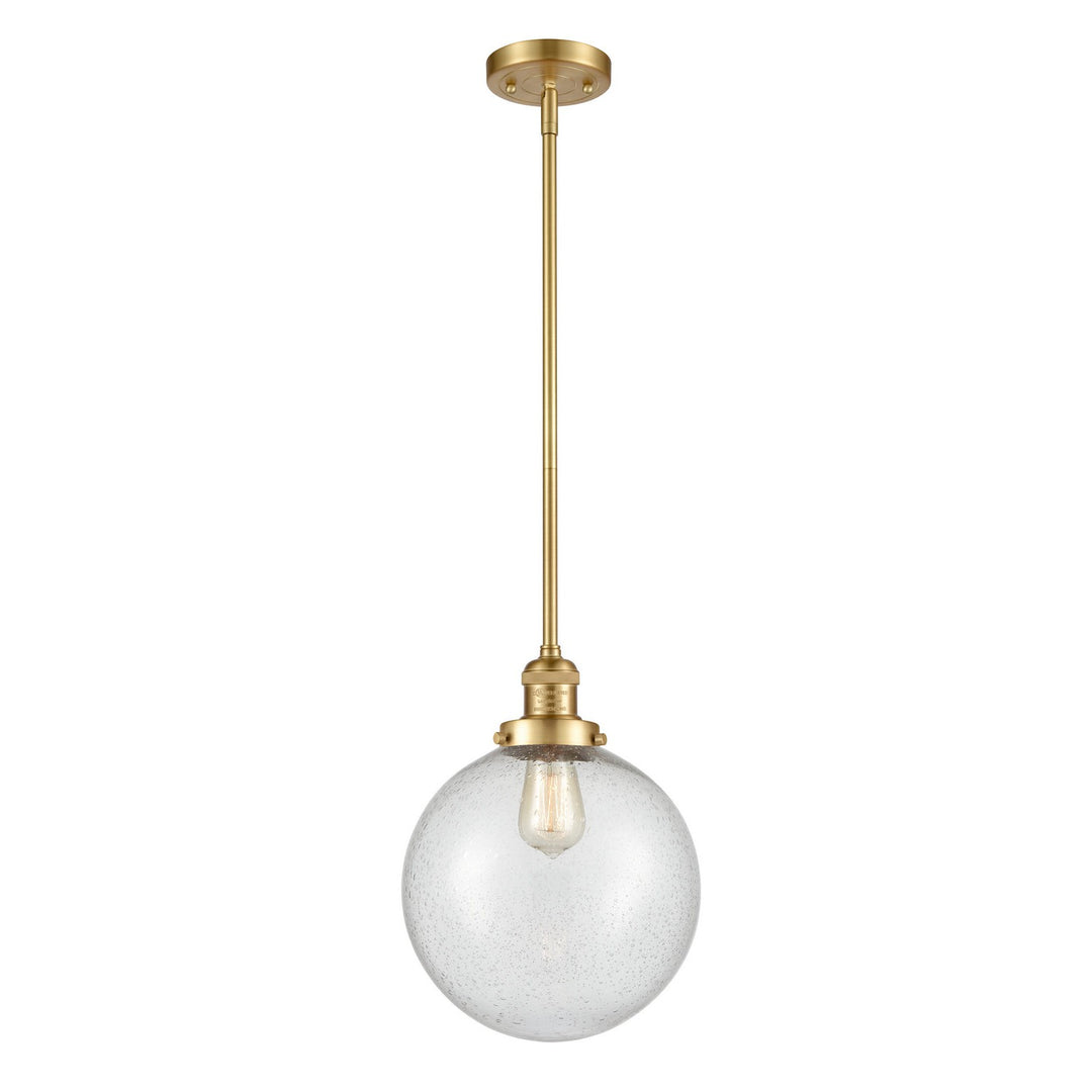 Innovations Franklin Restoration 201S-SG-G204-10-LED Pendant Light - Satin Gold