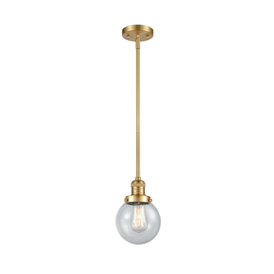 Innovations Franklin Restoration 201S-SG-G204-6-LED Pendant Light - Satin Gold