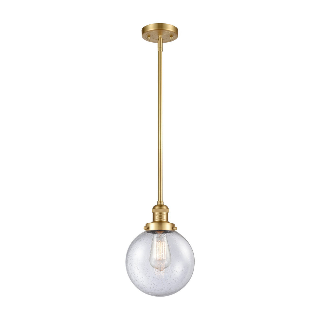 Innovations Franklin Restoration 201S-SG-G204-8-LED Pendant Light - Satin Gold