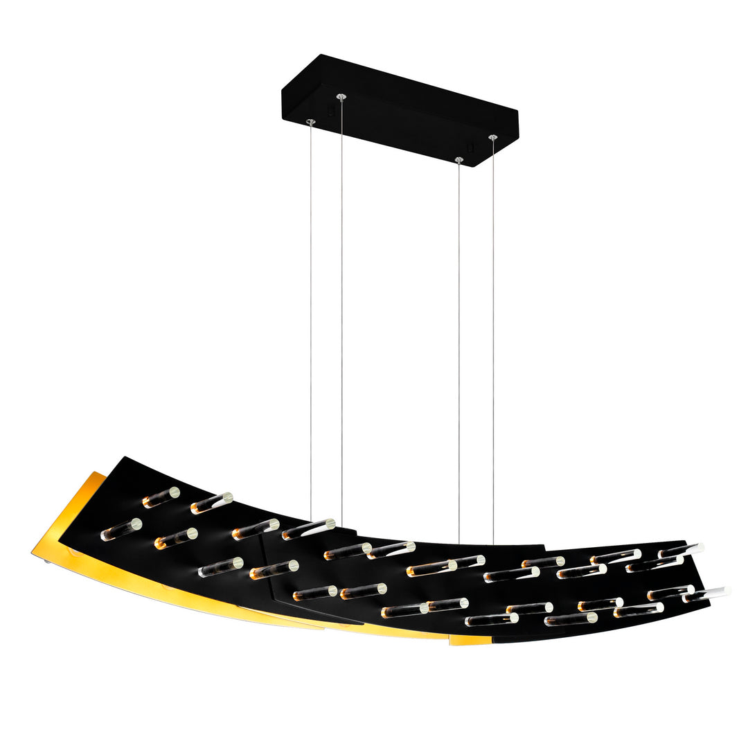 CWI Gondola 1244p40-101 Pendant Light - Black