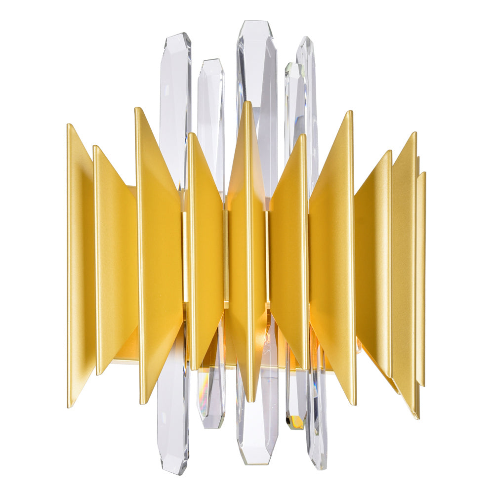 CWI Cityscape 1247w13-5-602 Wall Sconce Light - Satin Gold