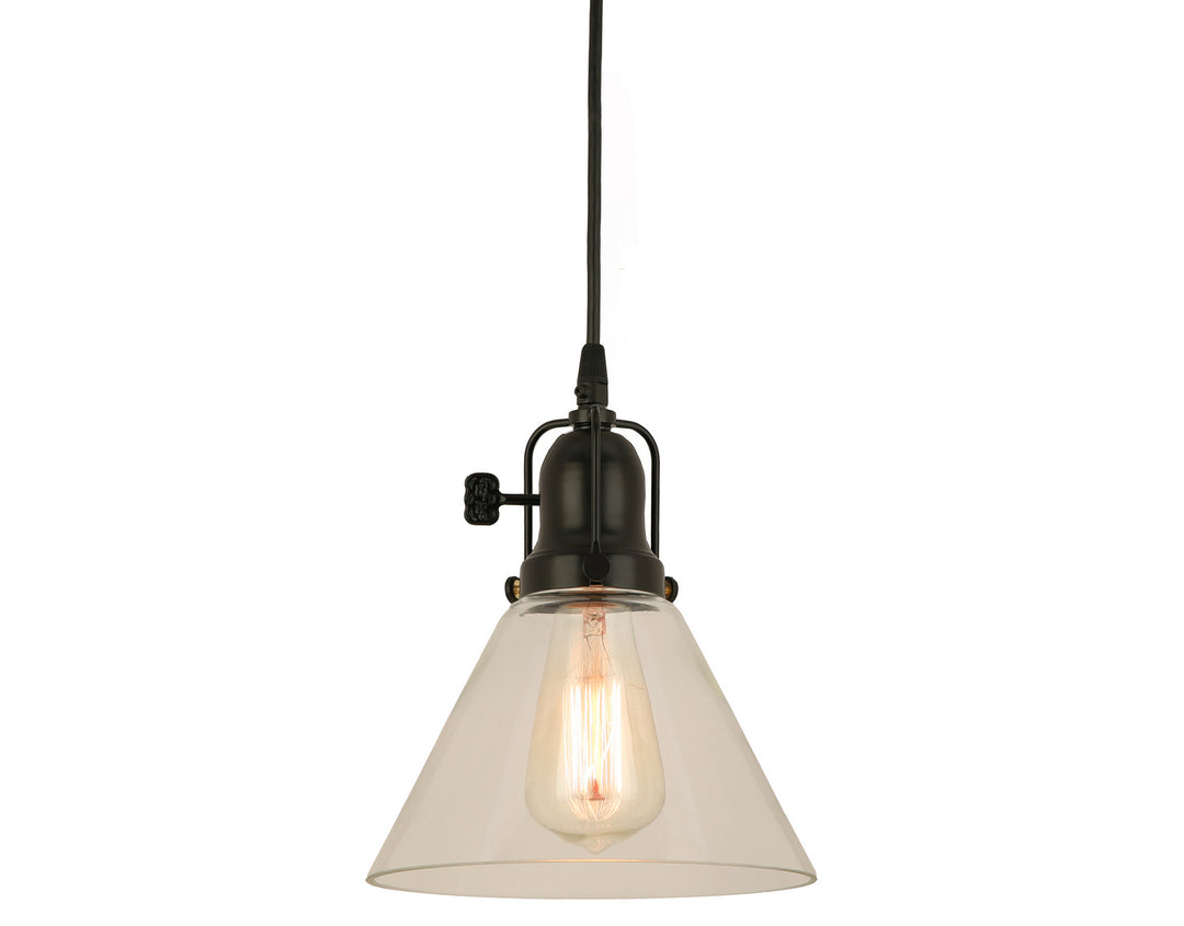 Hi Lite Addison H-99518-C-91-CLR Pendant Light - Black