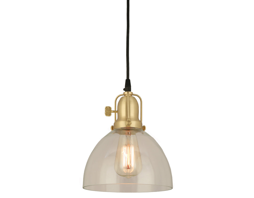 Hi Lite Jasper H-99618-C-26-CLR Pendant Light - Natural Brass