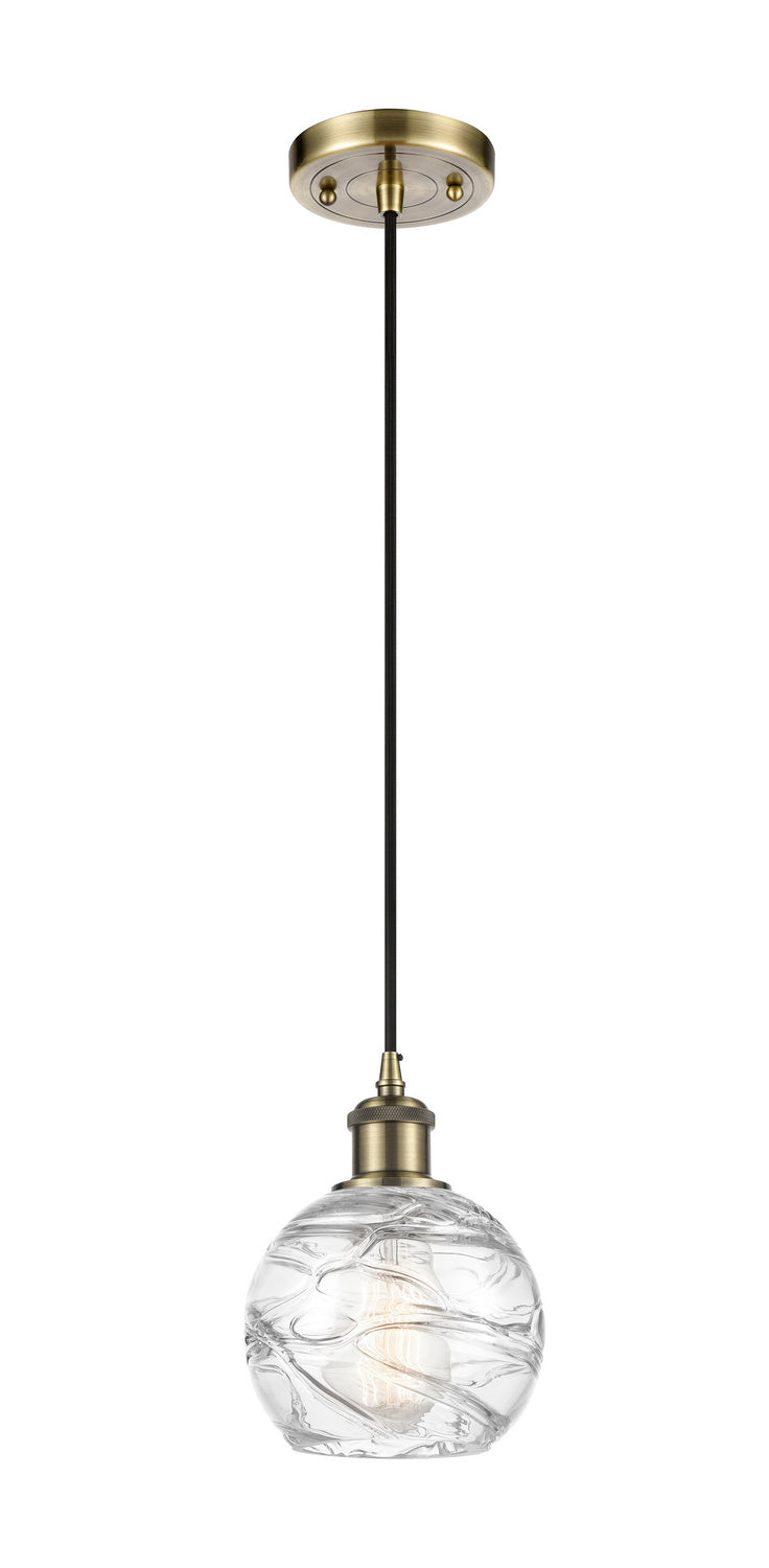 Innovations Ballston 516-1P-AB-G1213-6-LED Pendant Light - Antique Brass