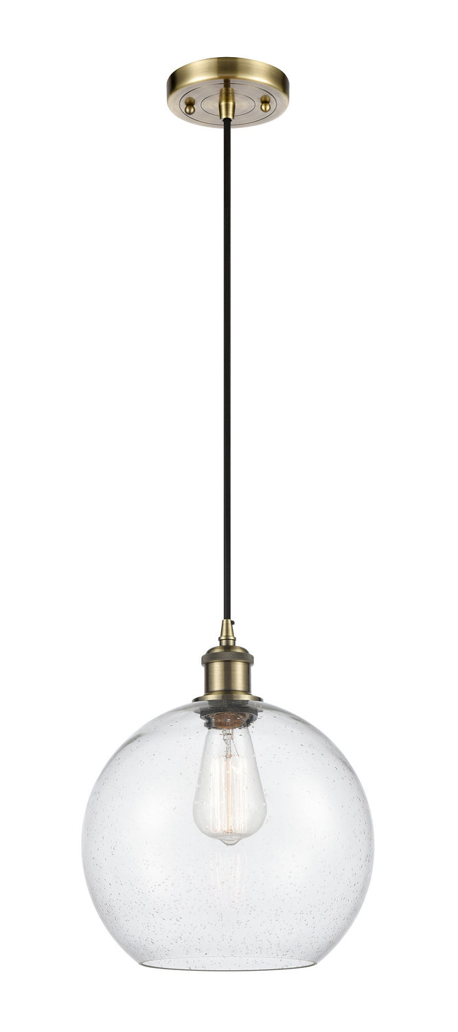 Innovations Ballston 516-1P-AB-G124-10 Pendant Light - Antique Brass