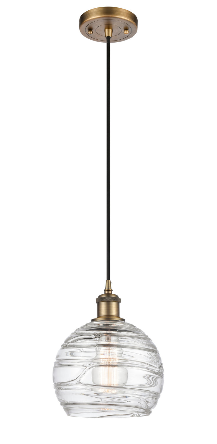 Innovations Ballston 516-1P-BB-G1213-8-LED Pendant Light - Brushed Brass