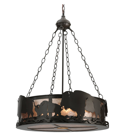 Meyda Tiffany Buffalo 112938 Pendant Light - Timeless Bronze