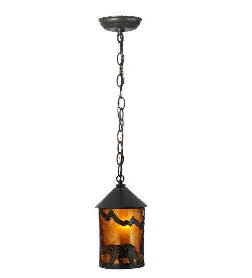 Meyda Tiffany Lighting 112953 Lone Bear One Light Mini Pendant Outdoor Bronze / Dark