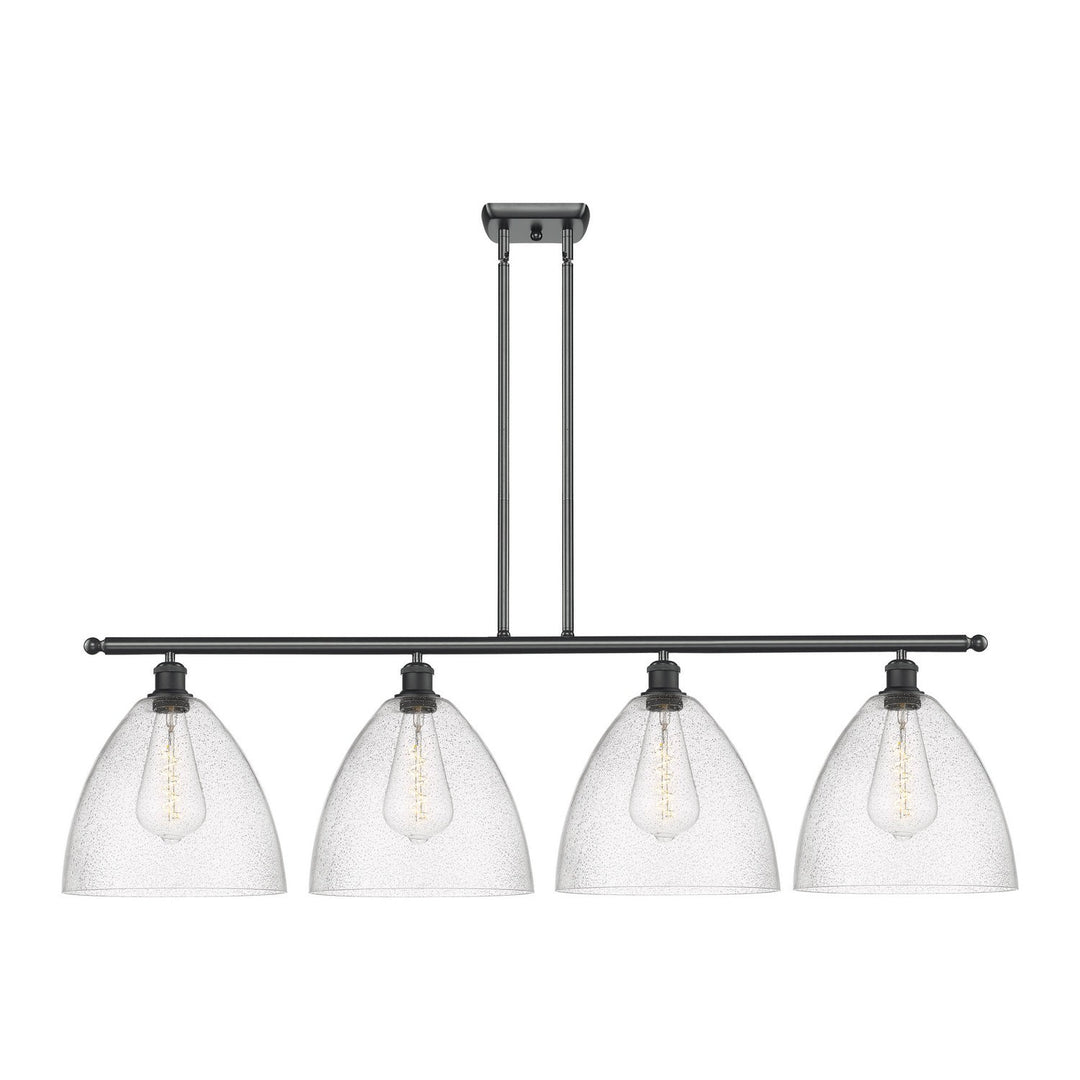 Innovations Ballston 516-4I-BK-GBD-124 Pendant Light - Matte Black