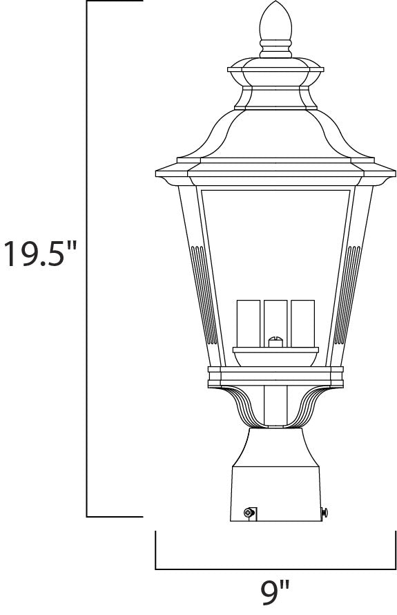 Maxim Lighting 1130CLBZ  Knoxville Outdoor Bronze