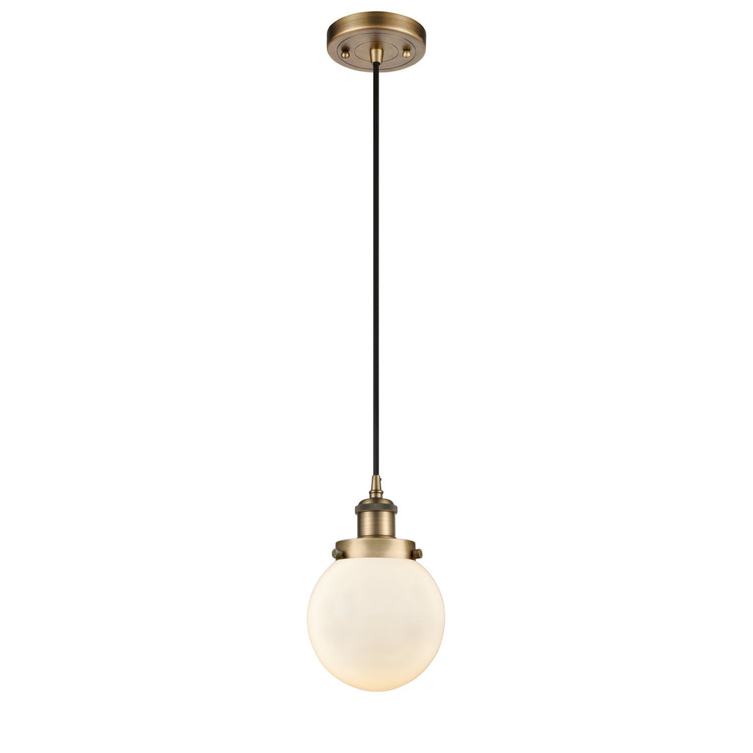 Innovations Ballston Urban 916-1P-BB-G201-6 Pendant Light - Brushed Brass