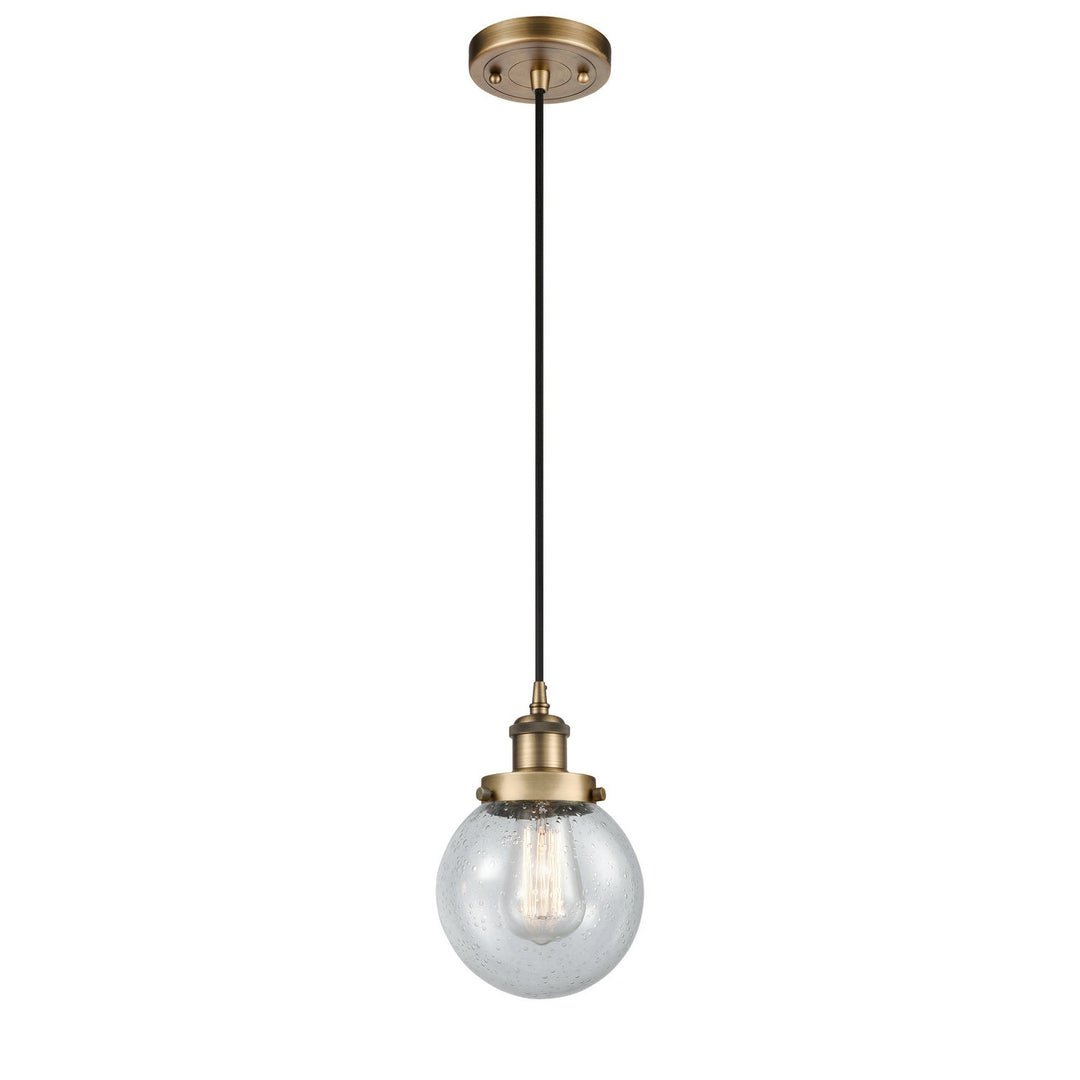 Innovations Ballston Urban 916-1P-BB-G204-6-LED Pendant Light - Brushed Brass