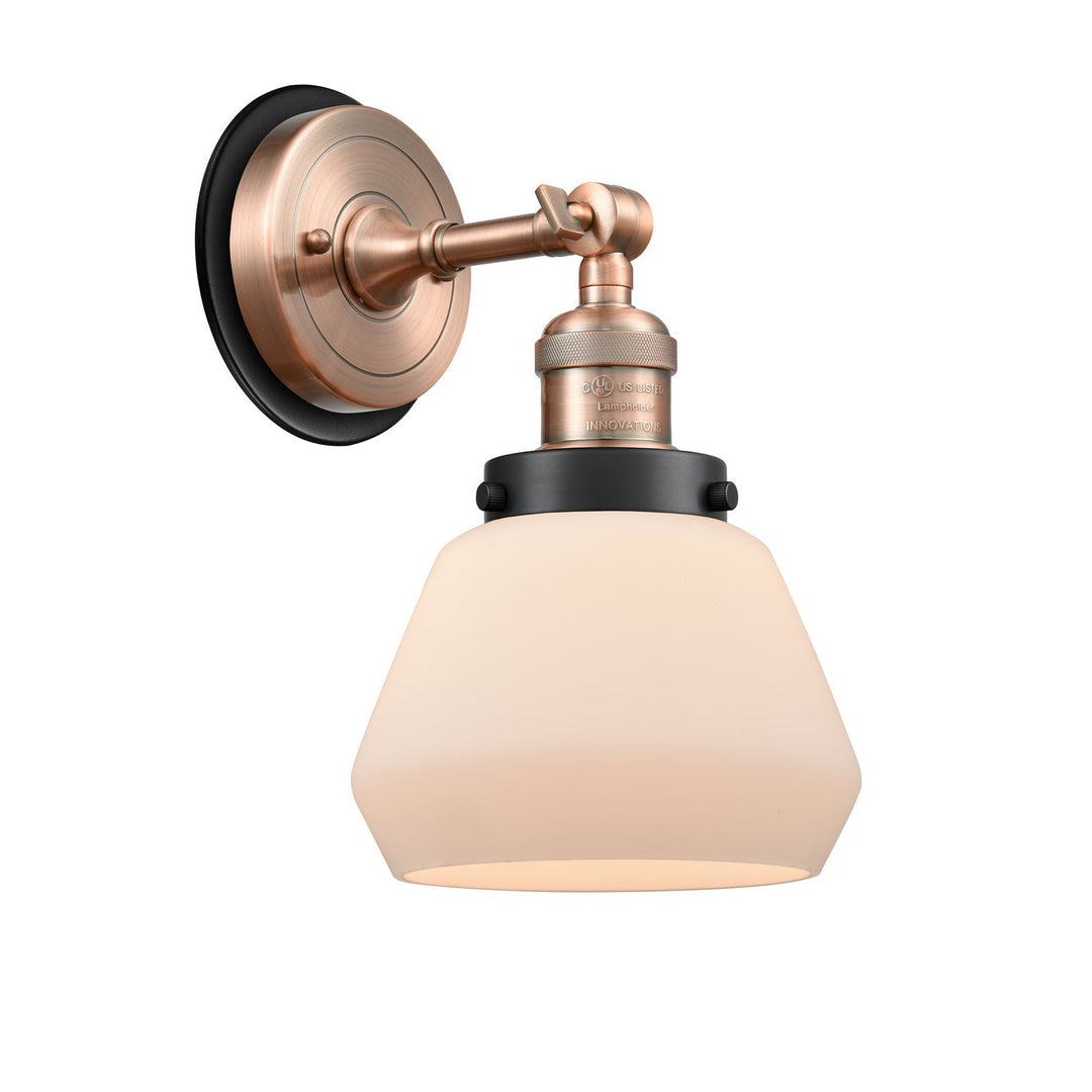 Innovations Franklin Restoration 203AC-BPBK-HRBK-G171 Wall Sconce Light - Antique Copper