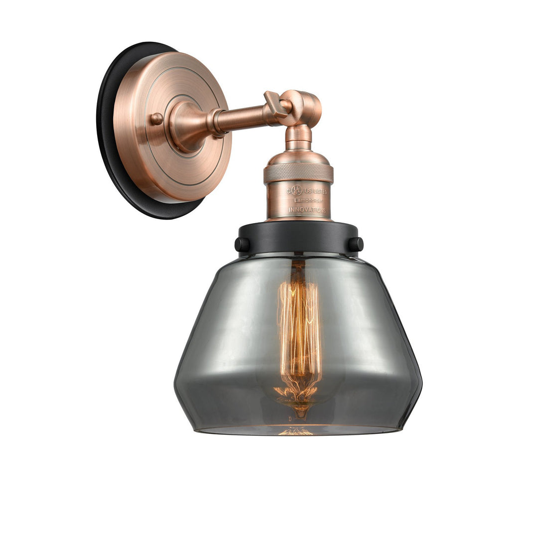 Innovations Franklin Restoration 203AC-BPBK-HRBK-G173 Wall Sconce Light - Antique Copper