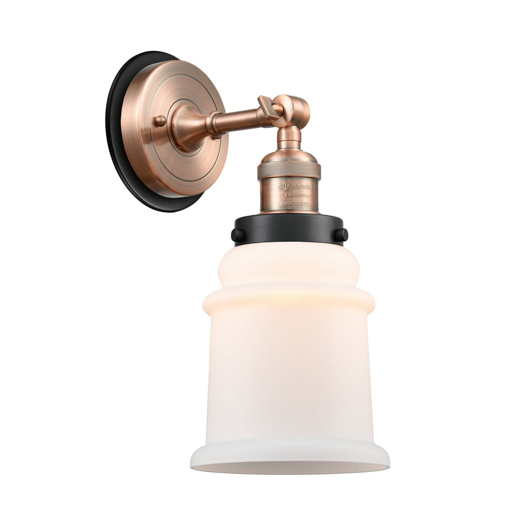 Innovations Franklin Restoration 203AC-BPBK-HRBK-G181 Wall Sconce Light - Antique Copper