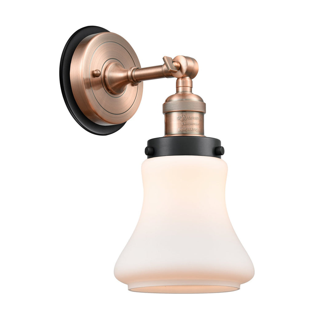 Innovations Franklin Restoration 203AC-BPBK-HRBK-G191 Wall Sconce Light - Antique Copper