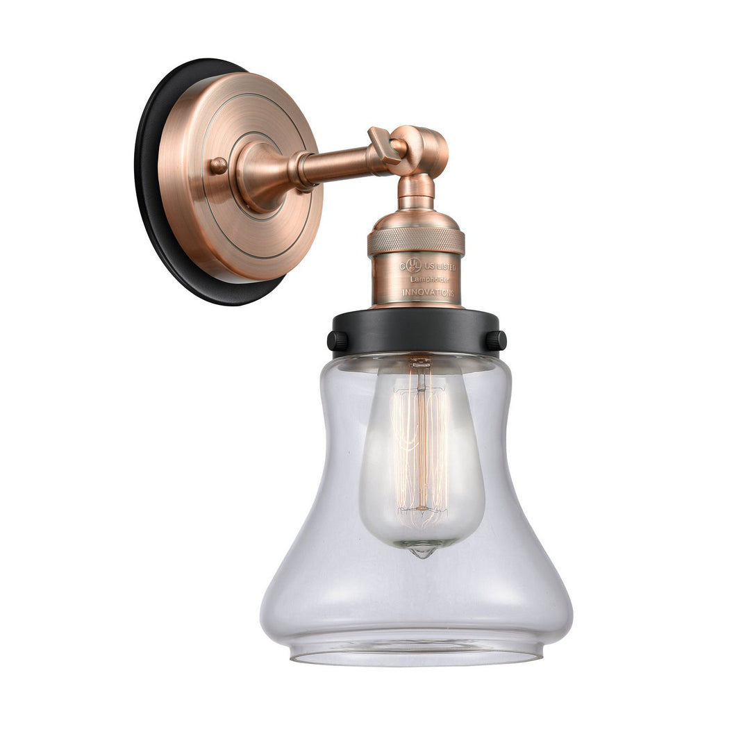 Innovations Franklin Restoration 203AC-BPBK-HRBK-G192 Wall Sconce Light - Antique Copper