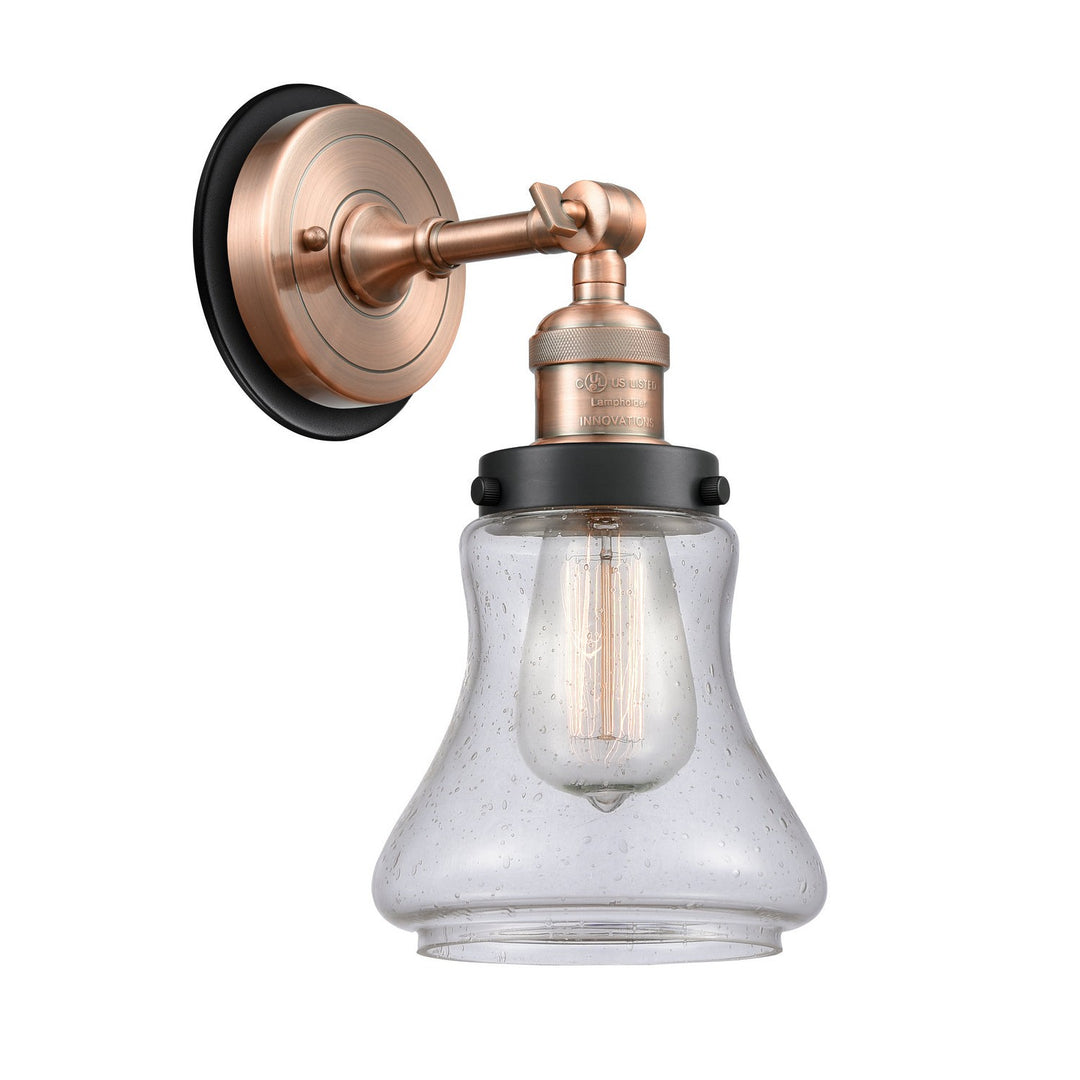 Innovations Franklin Restoration 203AC-BPBK-HRBK-G194 Wall Sconce Light - Antique Copper