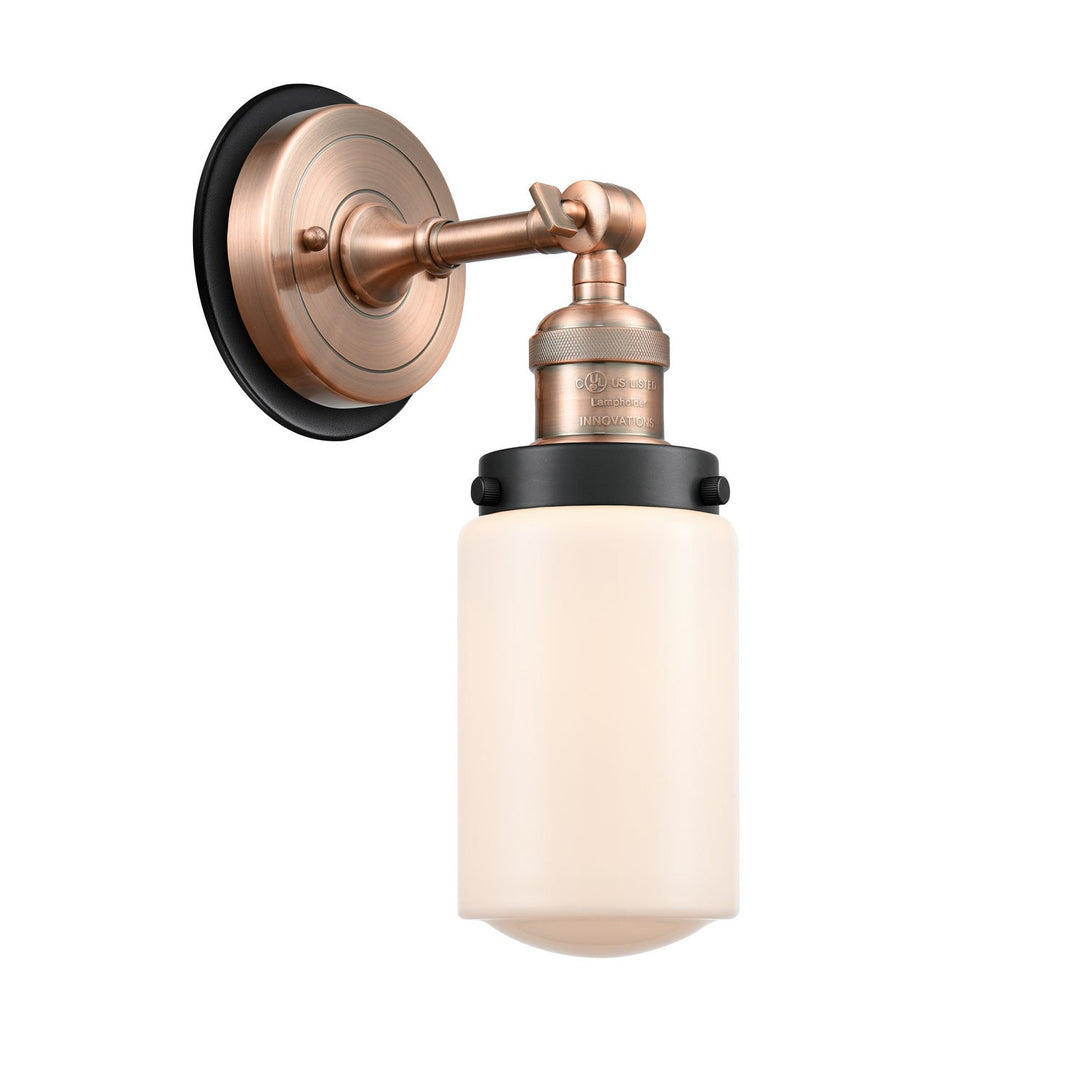 Innovations Franklin Restoration 203AC-BPBK-HRBK-G311 Wall Sconce Light - Antique Copper