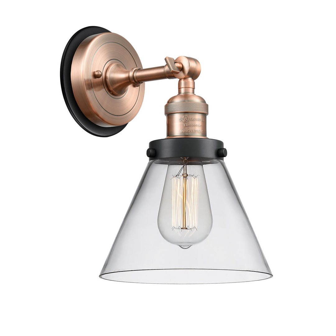 Innovations Franklin Restoration 203AC-BPBK-HRBK-G42 Wall Sconce Light - Antique Copper
