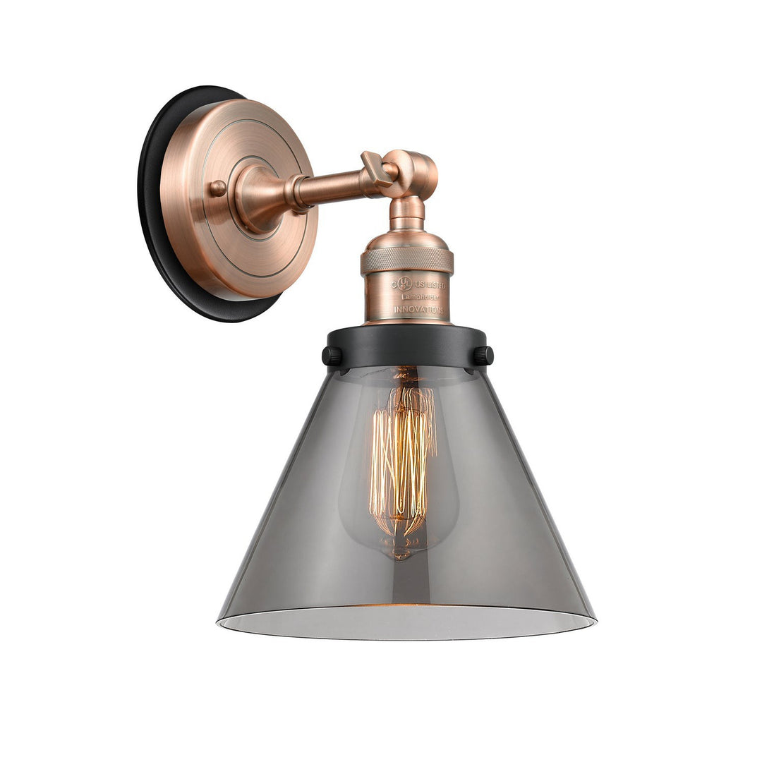 Innovations Franklin Restoration 203AC-BPBK-HRBK-G43 Wall Sconce Light - Antique Copper