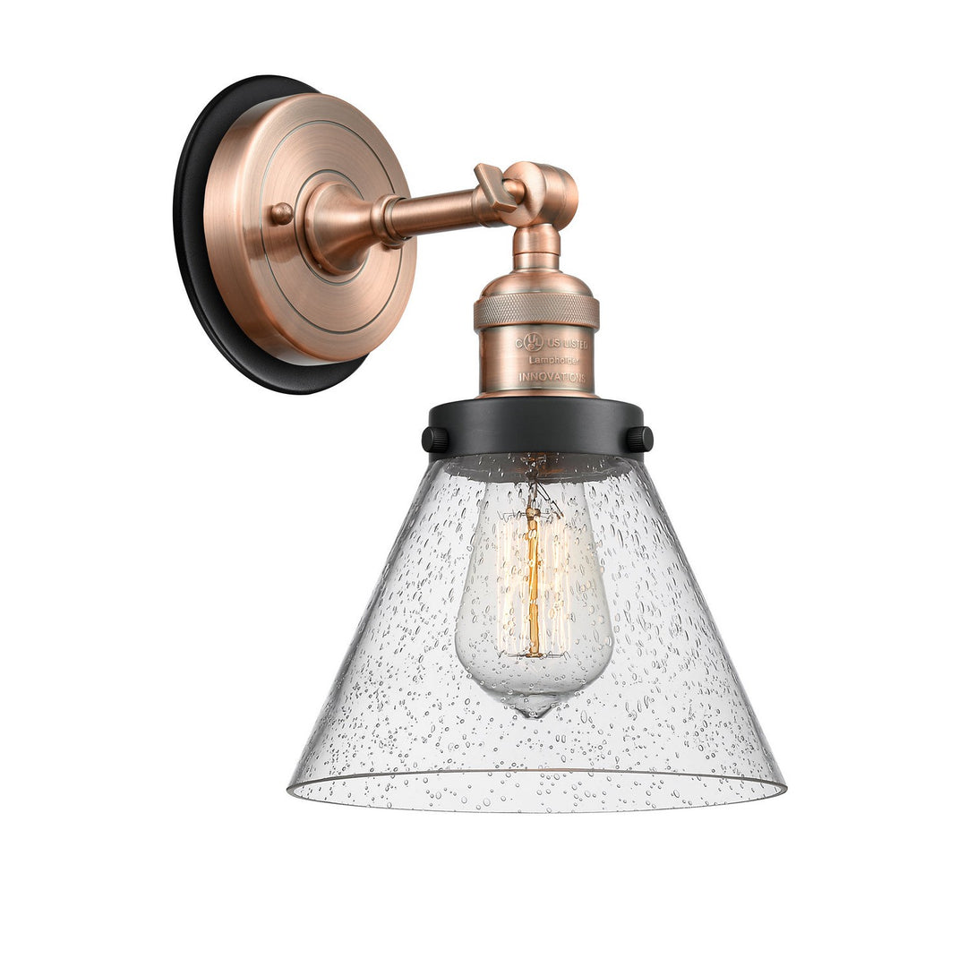 Innovations Franklin Restoration 203AC-BPBK-HRBK-G44 Wall Sconce Light - Antique Copper