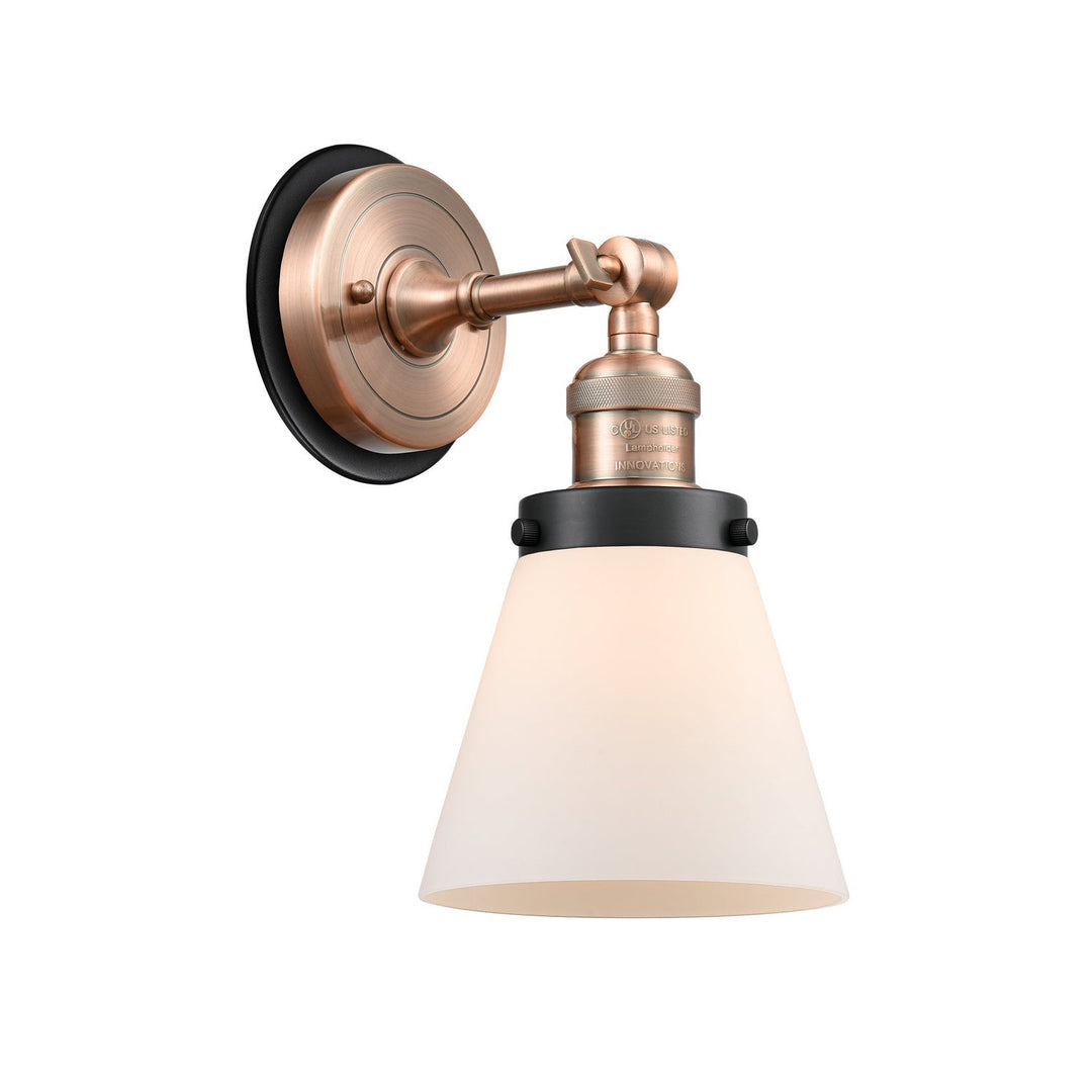Innovations Franklin Restoration 203AC-BPBK-HRBK-G61 Wall Sconce Light - Antique Copper