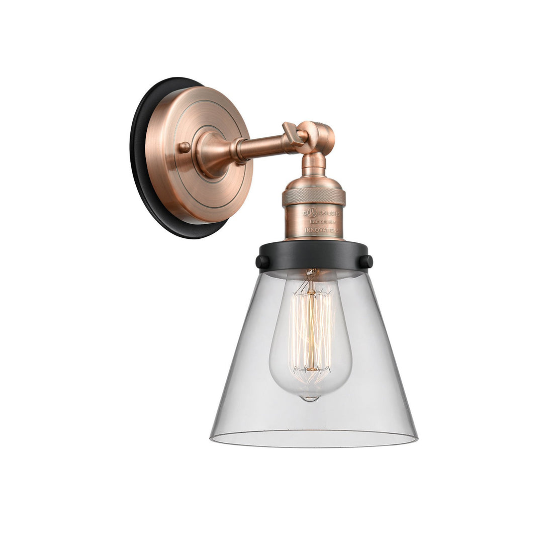 Innovations Franklin Restoration 203AC-BPBK-HRBK-G62 Wall Sconce Light - Antique Copper