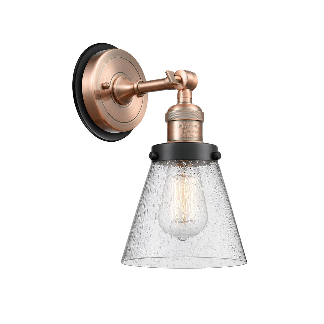 Innovations Franklin Restoration 203AC-BPBK-HRBK-G64 Wall Sconce Light - Antique Copper