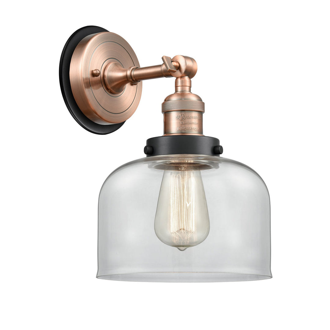 Innovations Franklin Restoration 203AC-BPBK-HRBK-G72 Wall Sconce Light - Antique Copper