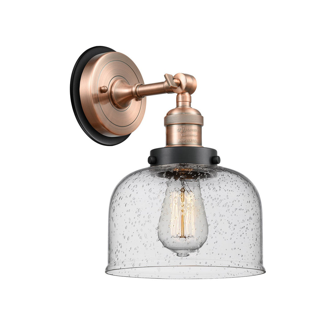 Innovations Franklin Restoration 203AC-BPBK-HRBK-G74 Wall Sconce Light - Antique Copper