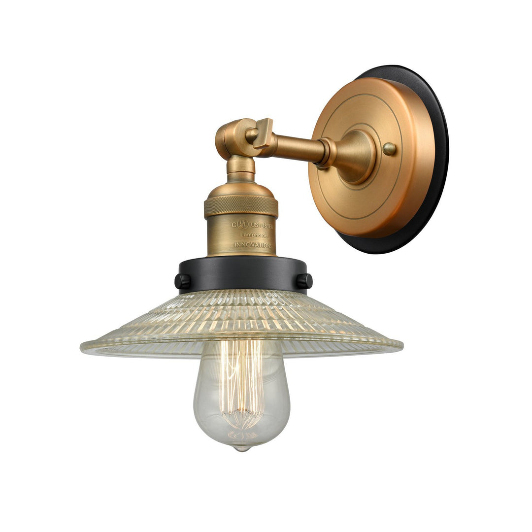 Innovations Franklin Restoration 203BB-BPBK-HRBK-G2 Wall Sconce Light - Brushed Brass