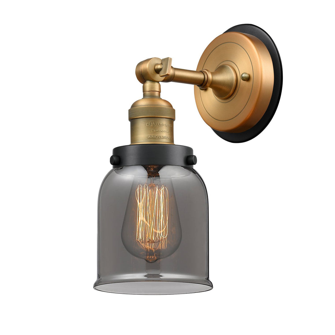 Innovations Franklin Restoration 203BB-BPBK-HRBK-G53 Wall Sconce Light - Brushed Brass