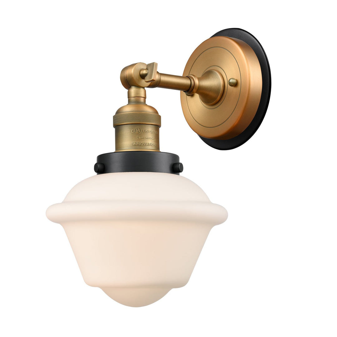Innovations Franklin Restoration 203BB-BPBK-HRBK-G531 Wall Sconce Light - Brushed Brass