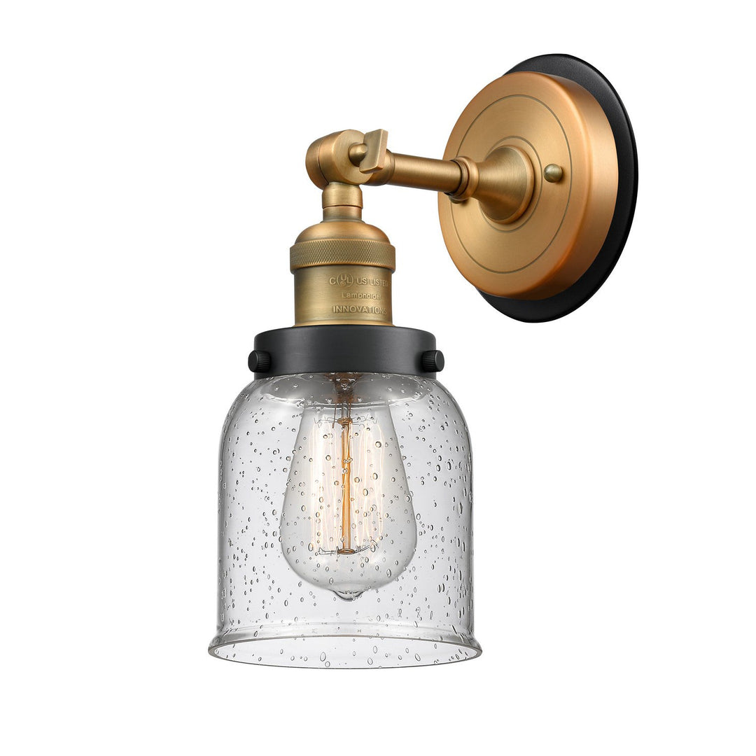 Innovations Franklin Restoration 203BB-BPBK-HRBK-G54 Wall Sconce Light - Brushed Brass