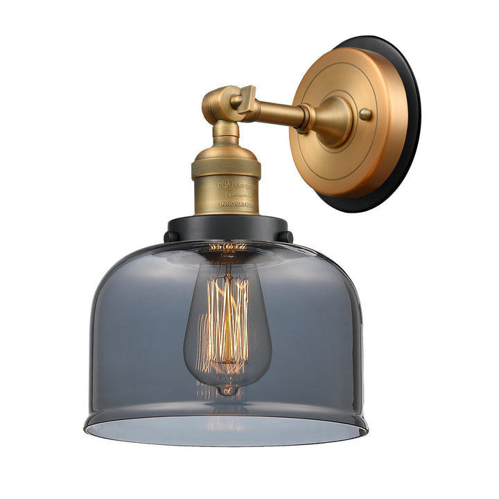 Innovations Franklin Restoration 203BB-BPBK-HRBK-G73 Wall Sconce Light - Brushed Brass