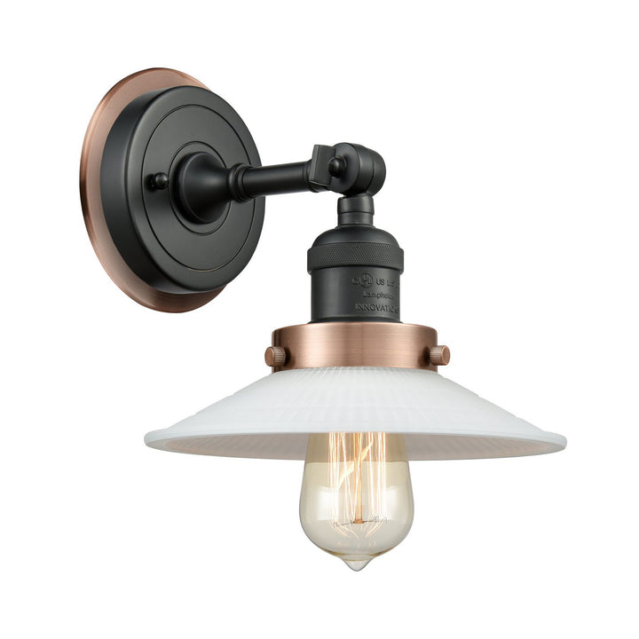 Innovations Franklin Restoration 203BK-BPAC-HRAC-G1 Wall Sconce Light - Matte Black
