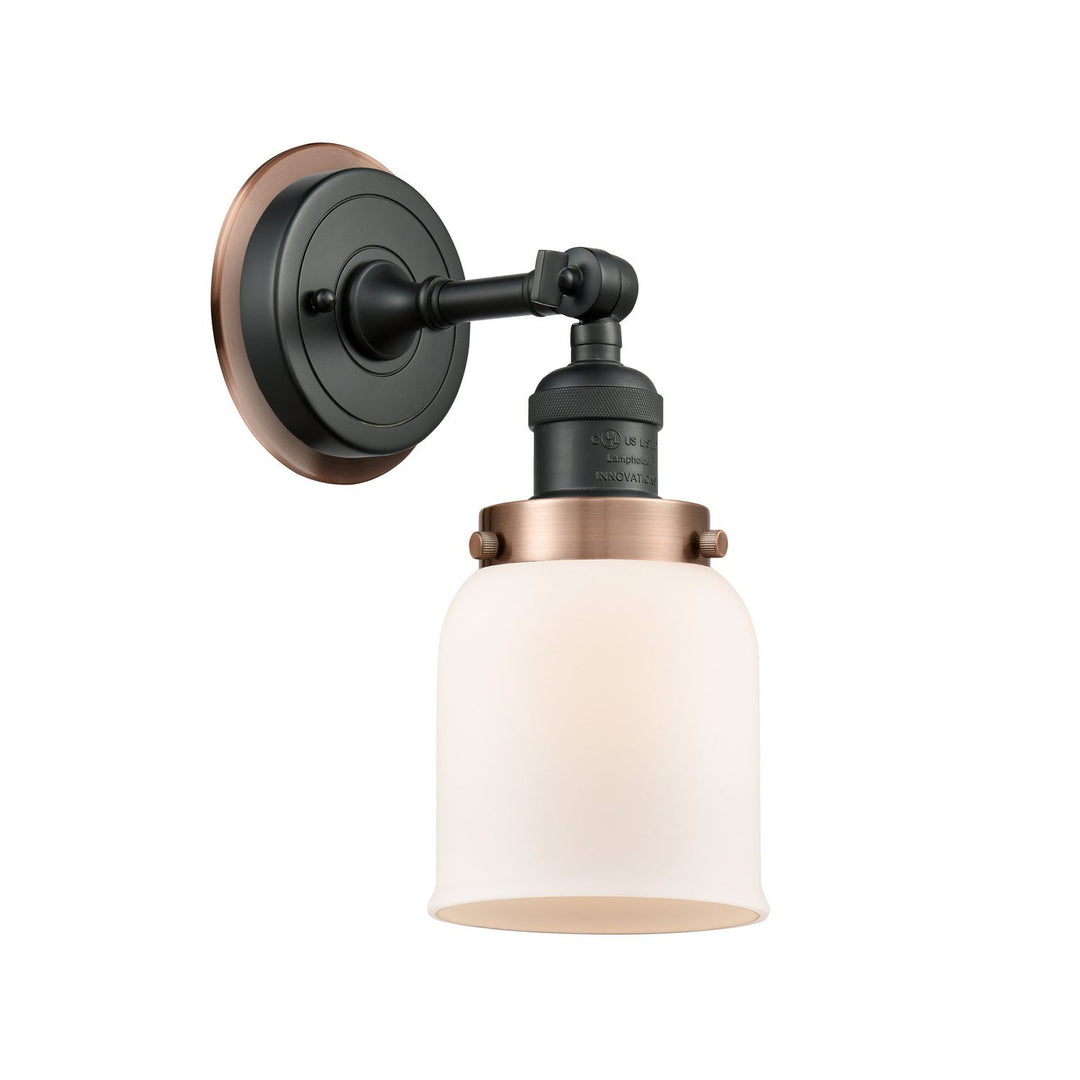 Innovations Franklin Restoration 203BK-BPAC-HRAC-G51 Wall Sconce Light - Matte Black