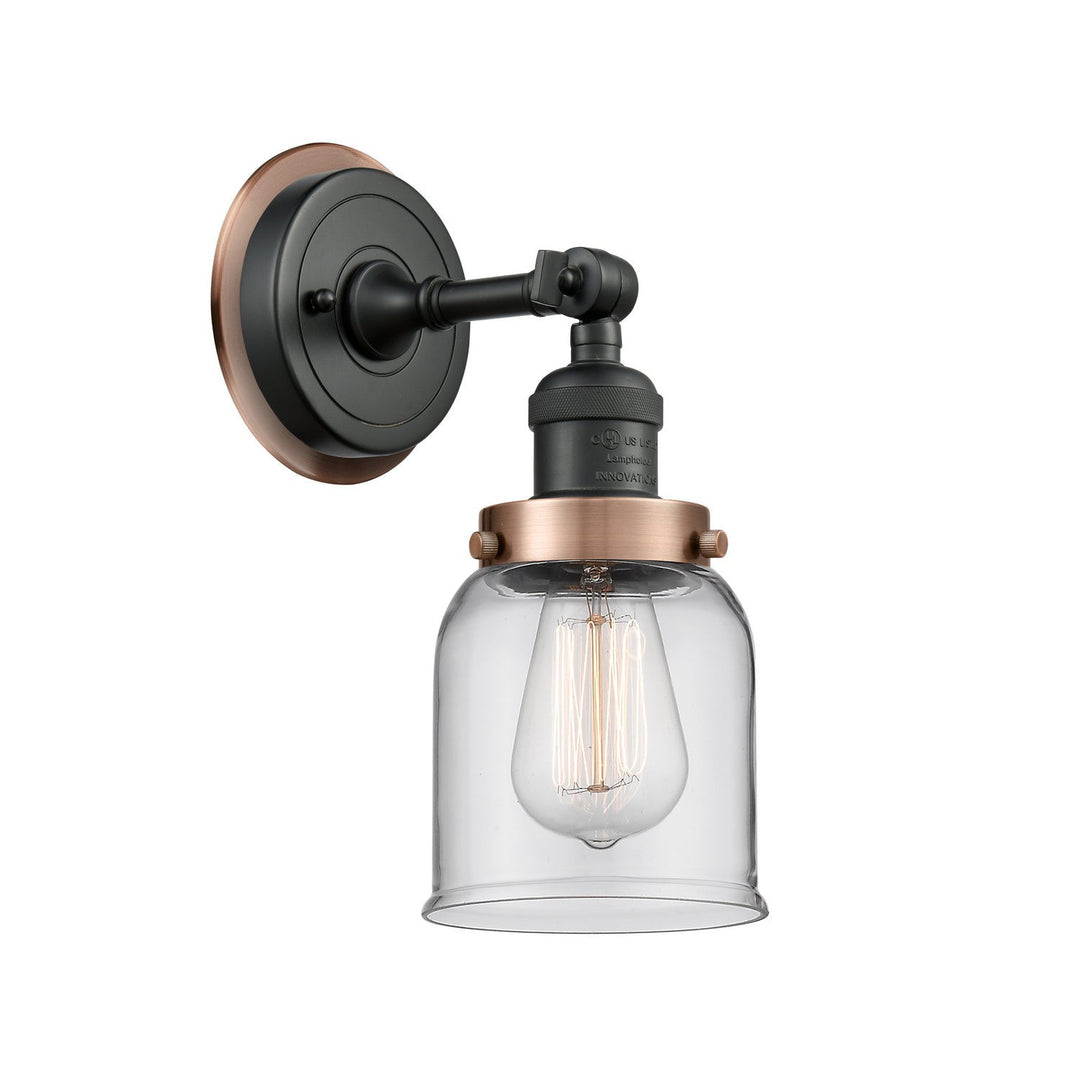 Innovations Franklin Restoration 203BK-BPAC-HRAC-G52 Wall Sconce Light - Matte Black
