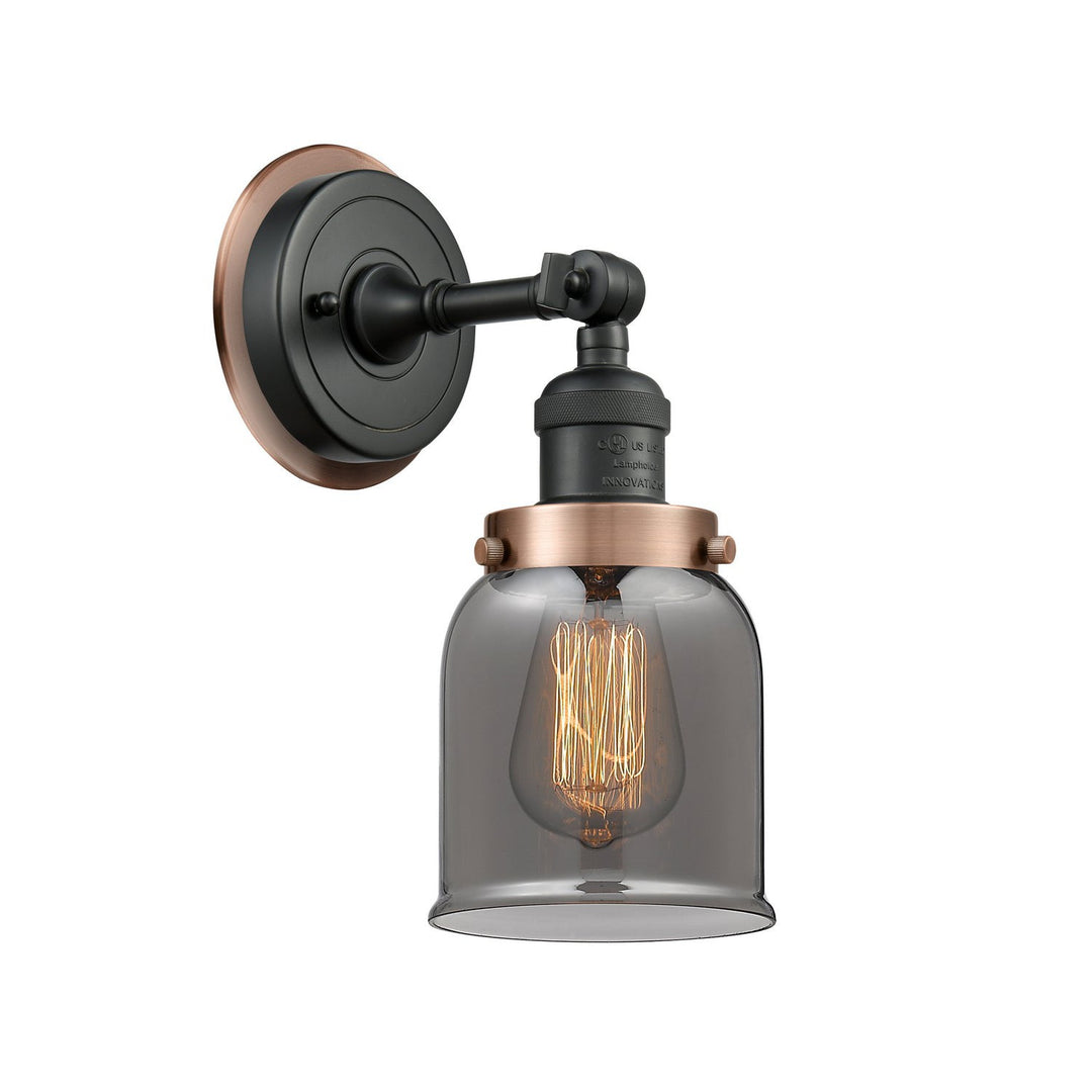 Innovations Franklin Restoration 203BK-BPAC-HRAC-G53 Wall Sconce Light - Matte Black