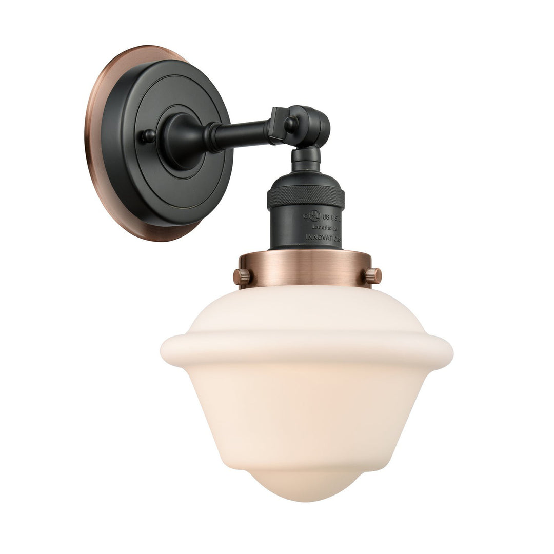 Innovations Franklin Restoration 203BK-BPAC-HRAC-G531 Wall Sconce Light - Matte Black