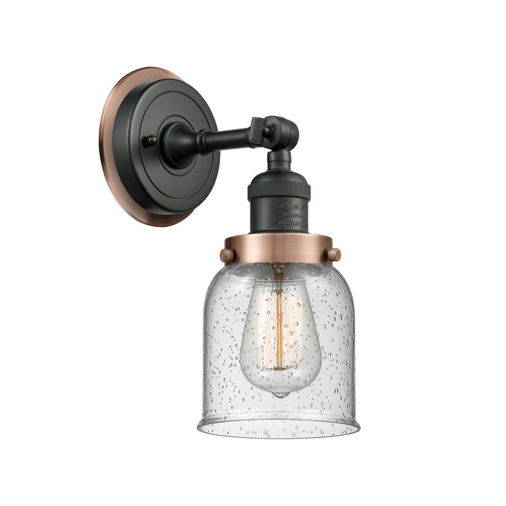 Innovations Franklin Restoration 203BK-BPAC-HRAC-G54 Wall Sconce Light - Matte Black